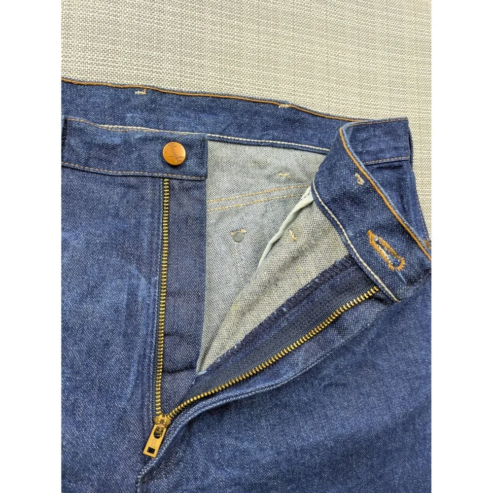 Wrangler 13MWZ Jeans Mens 36x30 (38x30) Blue Denim Cowboy Western Straight Leg